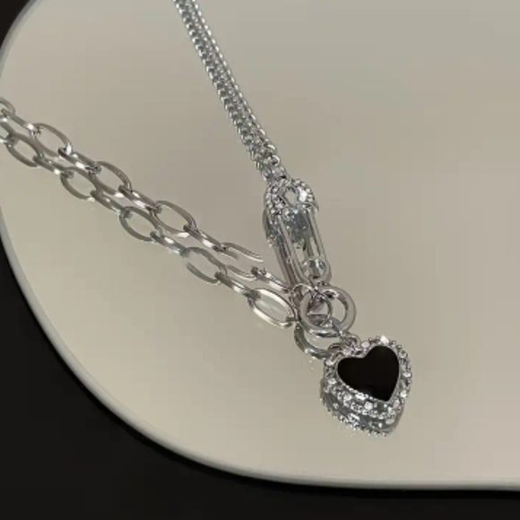 Silver Heart Pendant Necklace - Picture 1 of 1